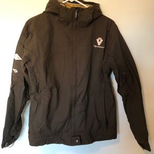 Brown snowboarding jacket